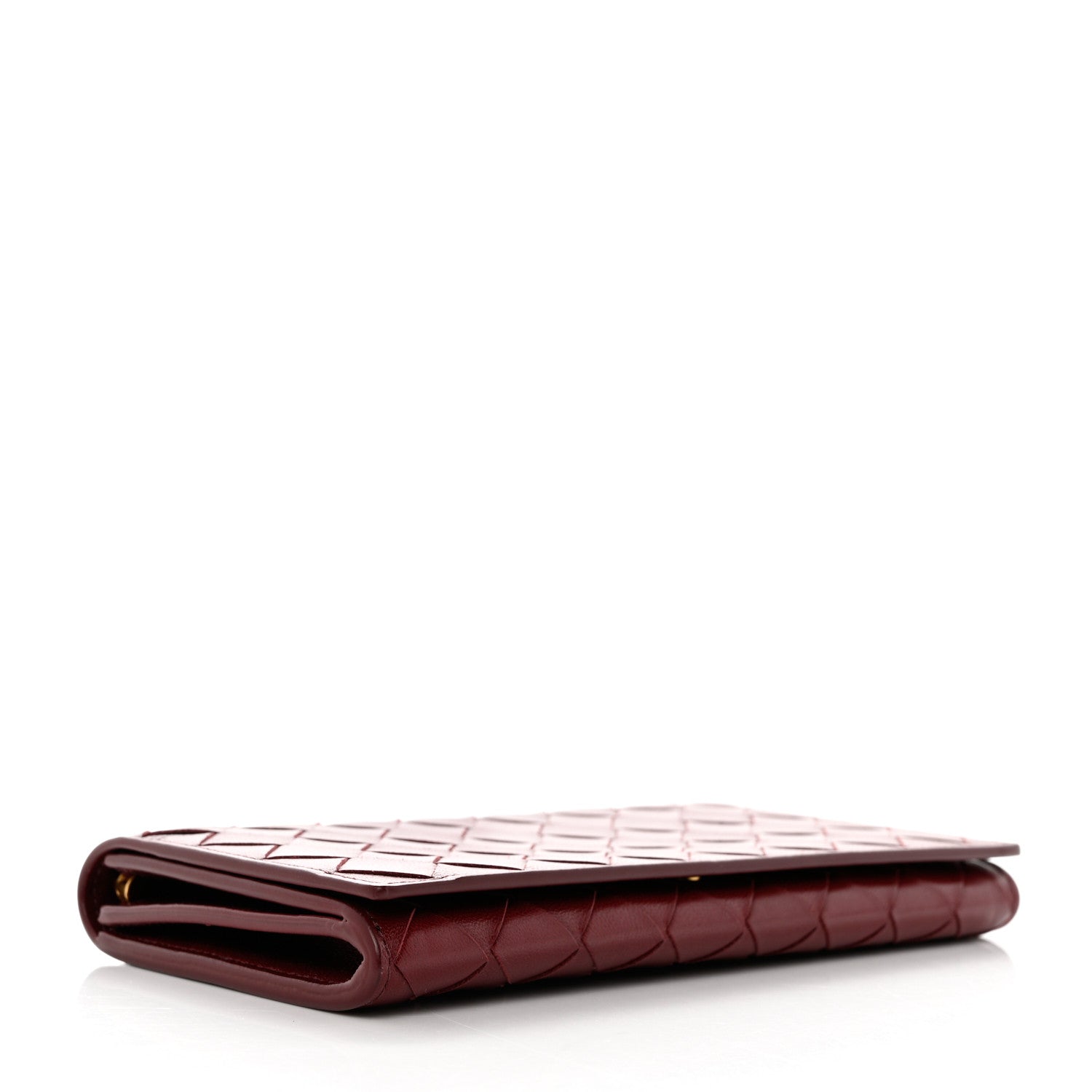Bottega Veneta Nappa Intrecciato Flap Wallet Bordeaux 4 of 9