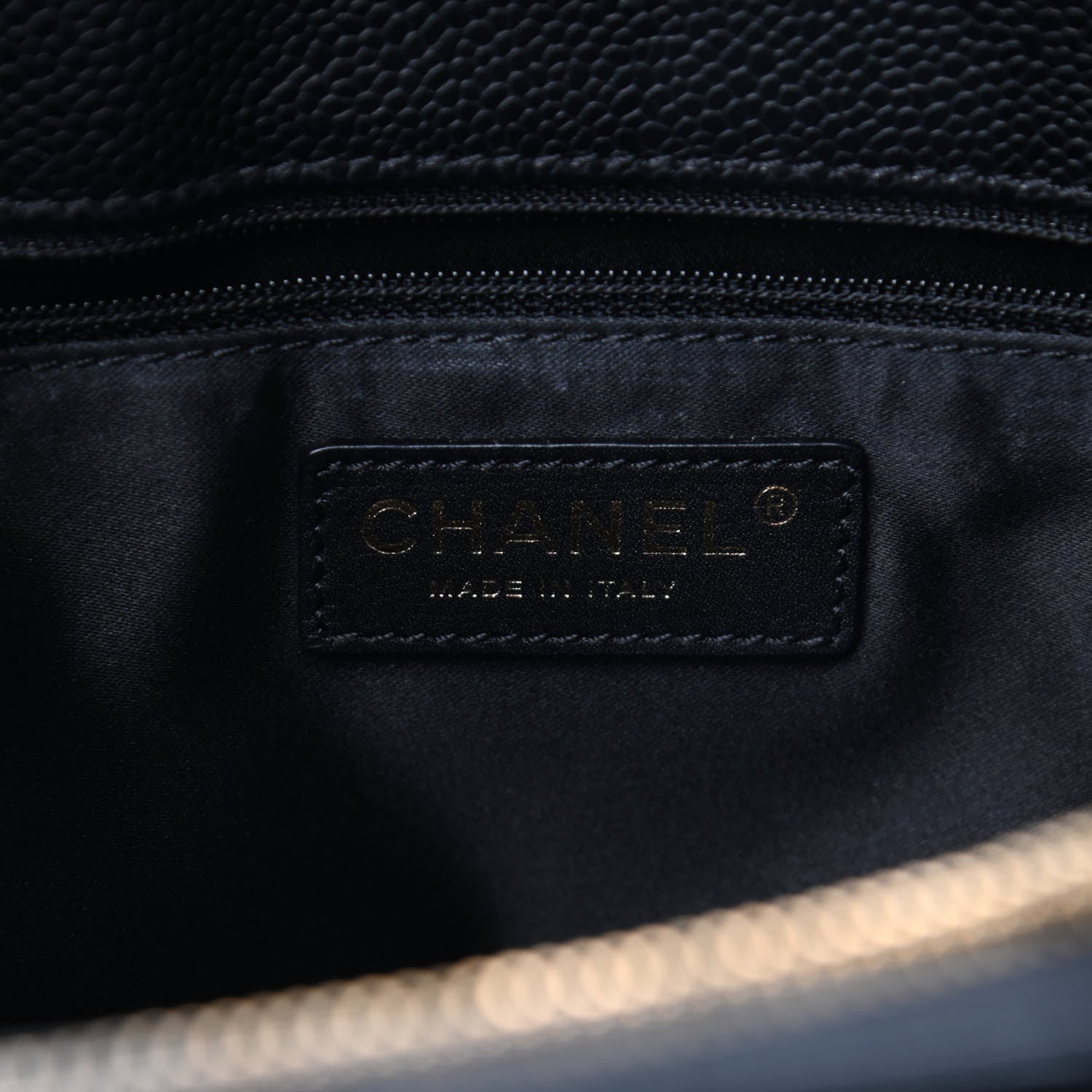 Chanel Caviar Quilted Grand Shopping Tote GST Black 6 of 9