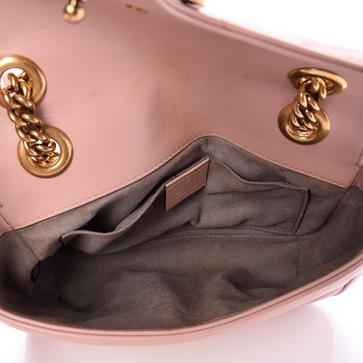Gucci Calfskin Matelasse Mini GG Marmont Shoulder Bag Perfect Pink 5 of 7