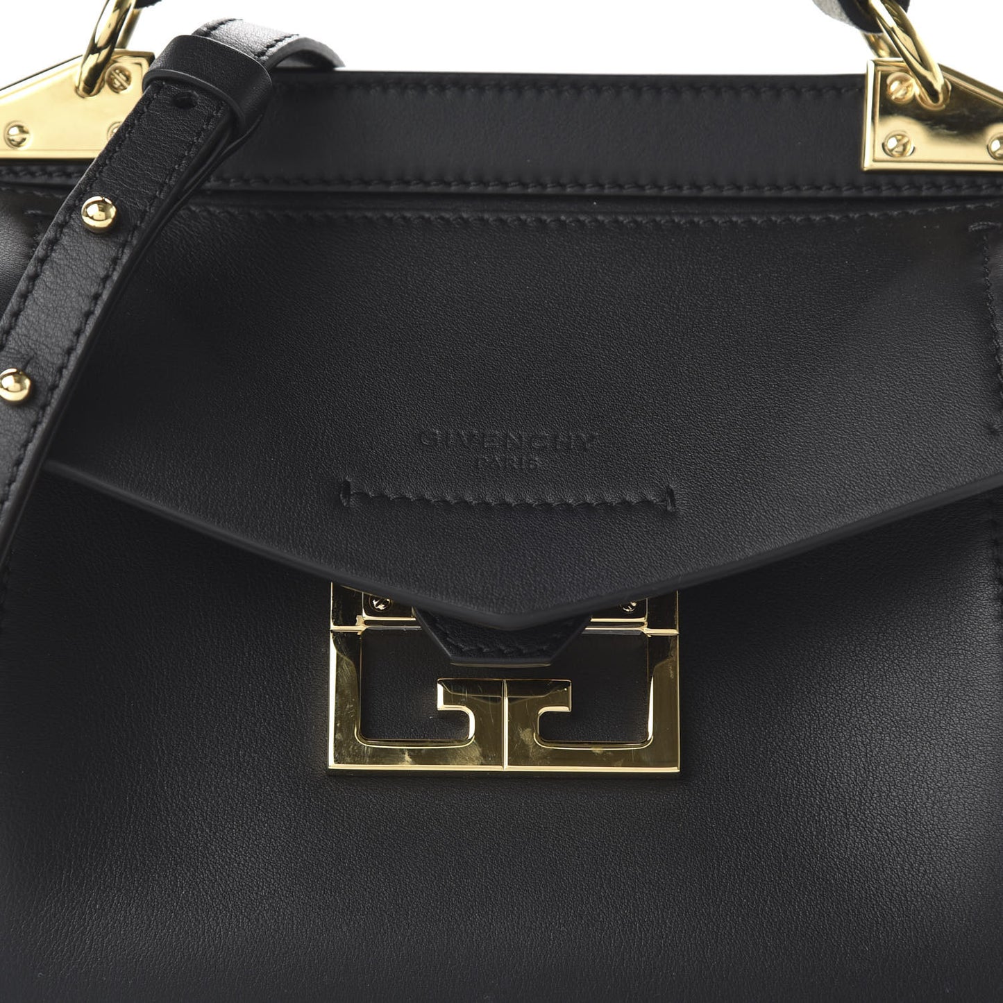 Calfskin Mini Mystic Shoulder Bag Black