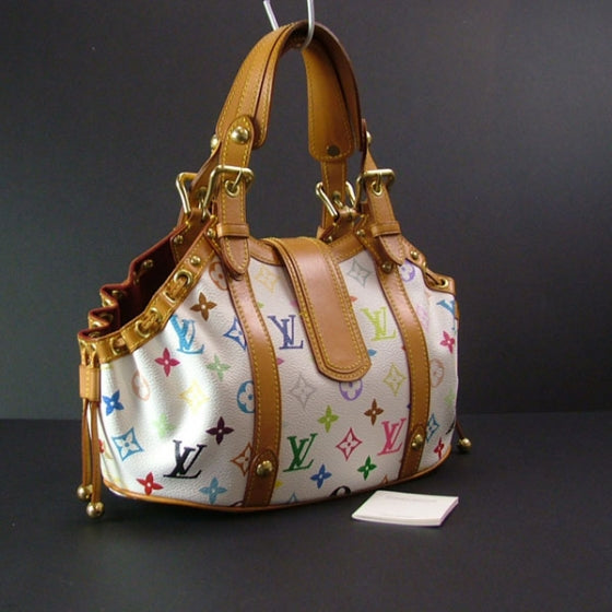 Monogram Multicolor Theda GM White
