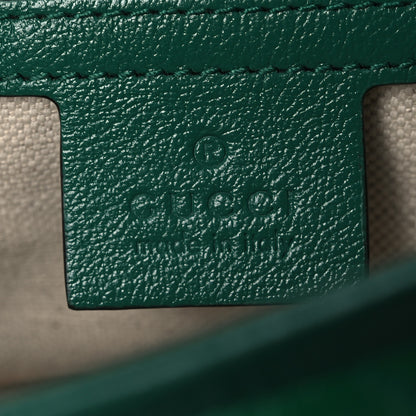 Gucci Azalea Calfskin Enamel Matelasse Diagonal Small Torchon GG Marmont Shoulder Bag New Shamarock Emerald 6 of 15