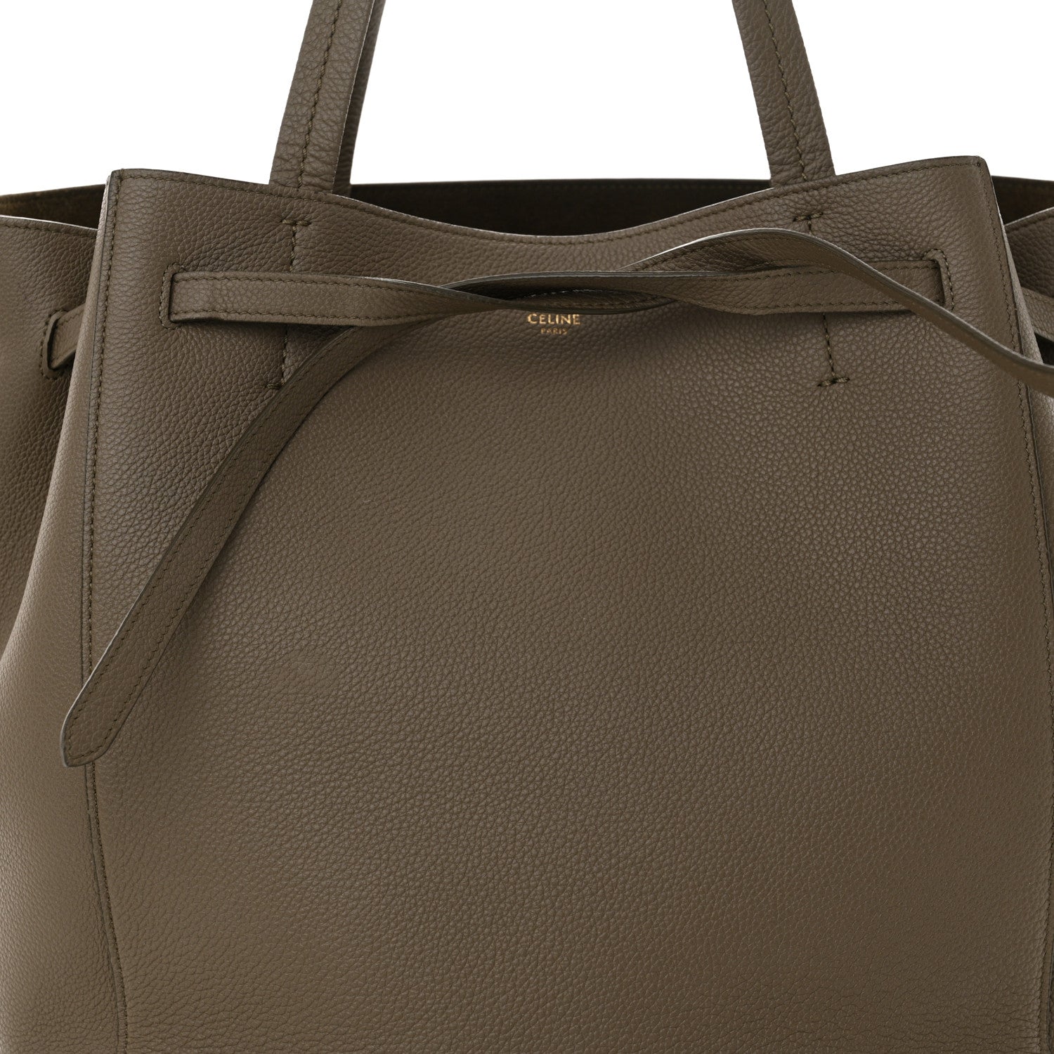 Celine Soft Grained Calfskin Small Belt Cabas Phantom Taupe 8 of 10