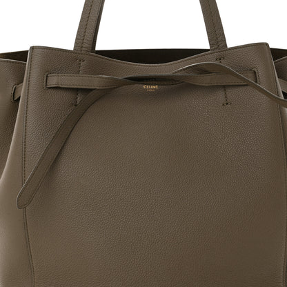 Celine Soft Grained Calfskin Small Belt Cabas Phantom Taupe 8 of 10