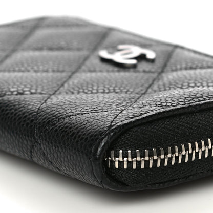 Chanel Caviar Quilted Zipped Key Holder Case Black 10 of 11