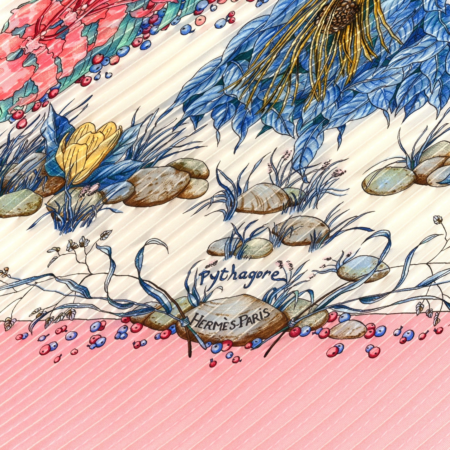 Silk Plisse Cavalier Des Nuages Scarf