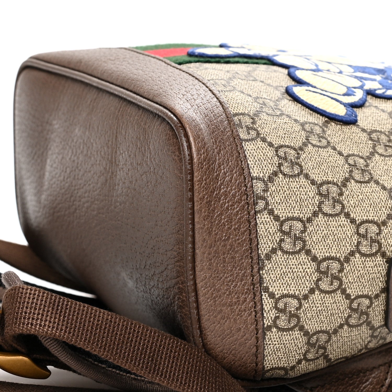 Gucci X DISNEY GG Supreme Monogram Web Three Little Pigs Ophidia Dome Backpack Beige New Acero 10 of 10