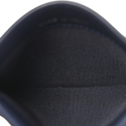 Chanel Caviar Chevron Quilted Card Holder Navy Blue 5 of 12