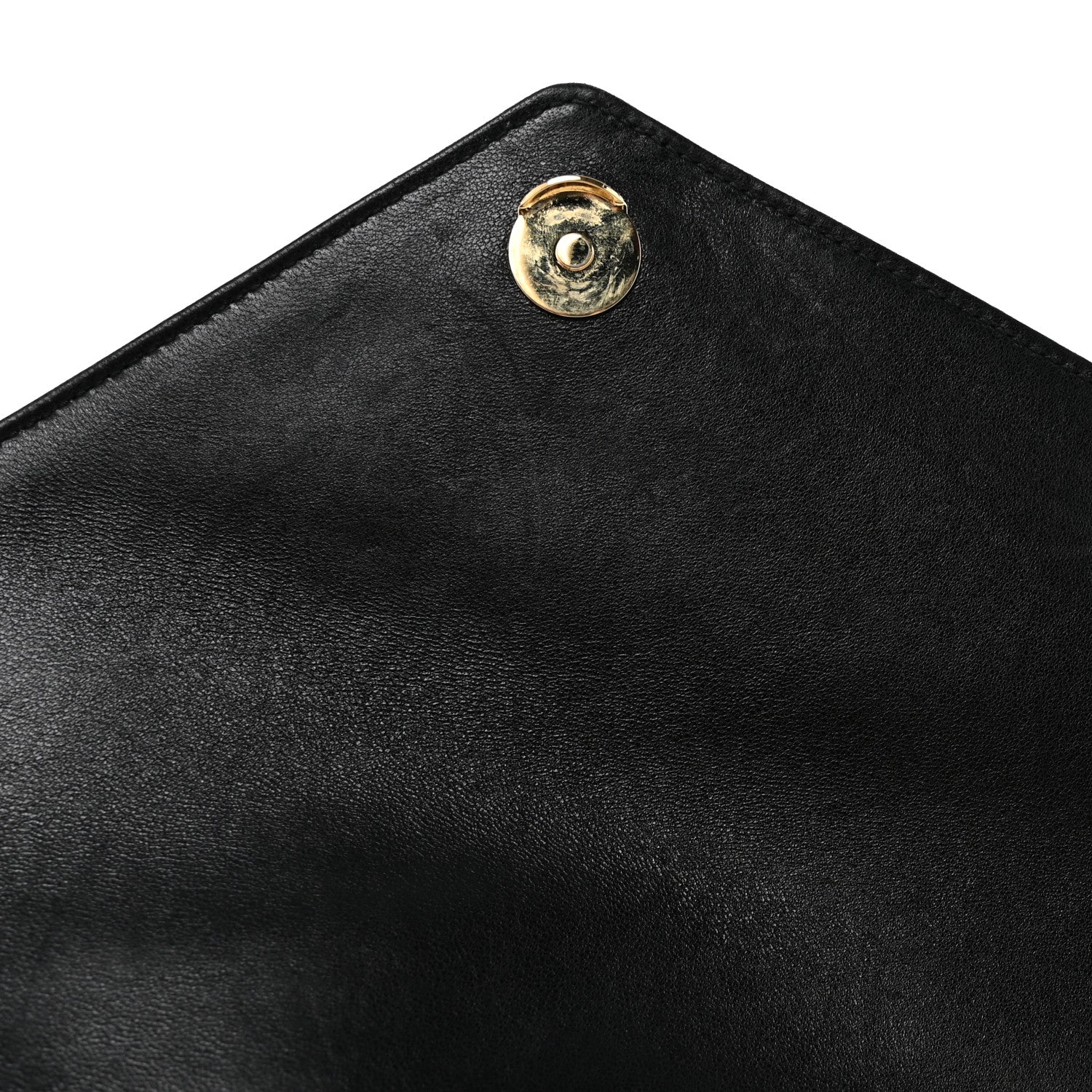 Saint Laurent Lambskin Quilted Monogram Large Loulou Black 12 of 15