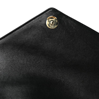 Saint Laurent Lambskin Quilted Monogram Large Loulou Black 12 of 15