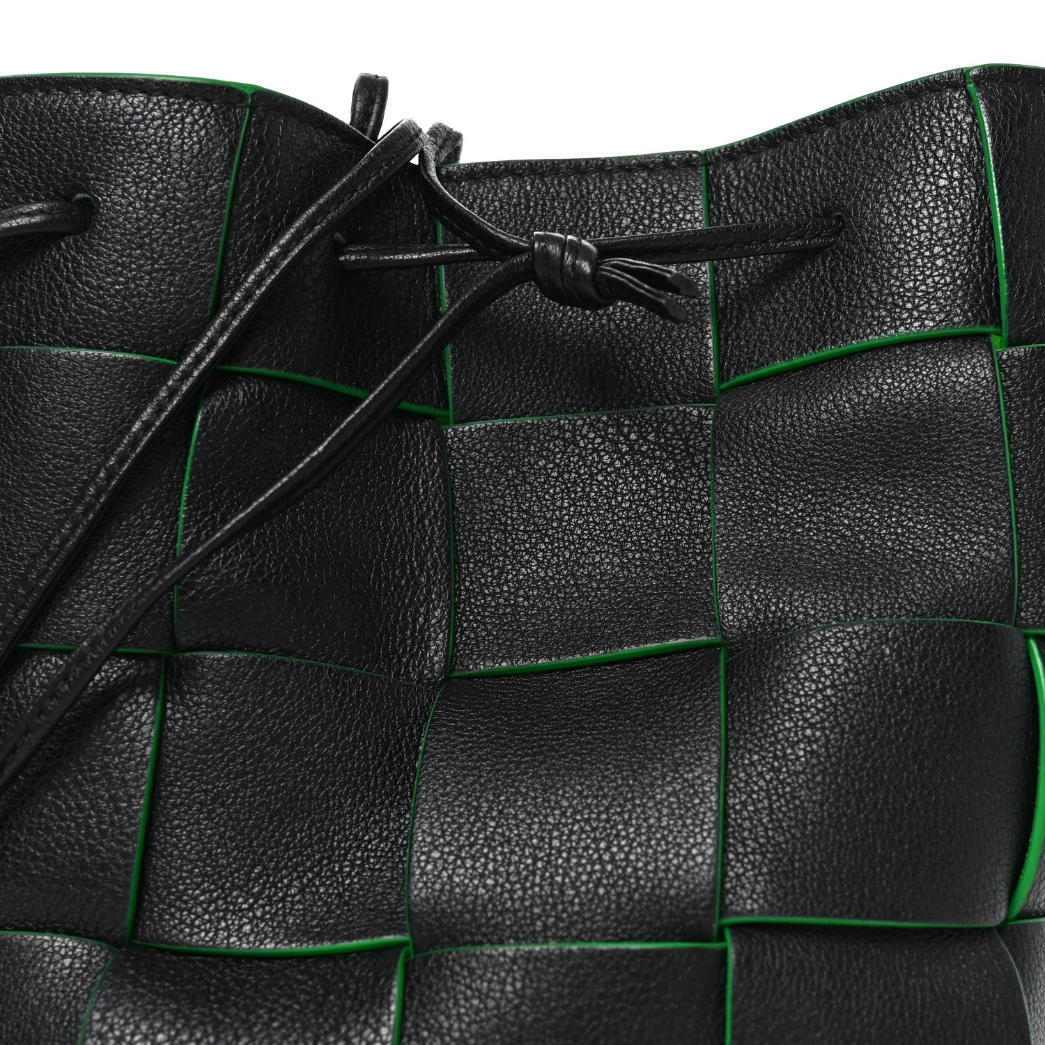 Bottega Veneta Nappa Maxi Intrecciato Mini Cassette Bucket Bag Black Parakeet 7 of 9