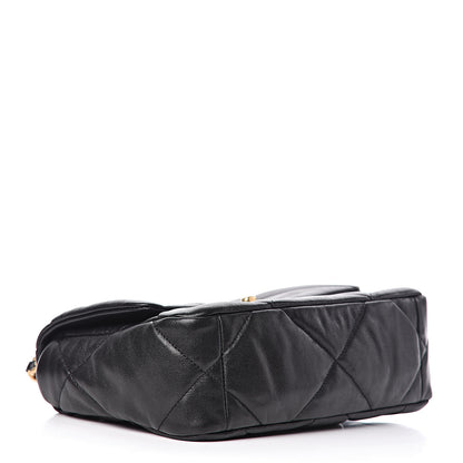 Chanel Lambskin Quilted Medium 19 Flap Black 4 of 11