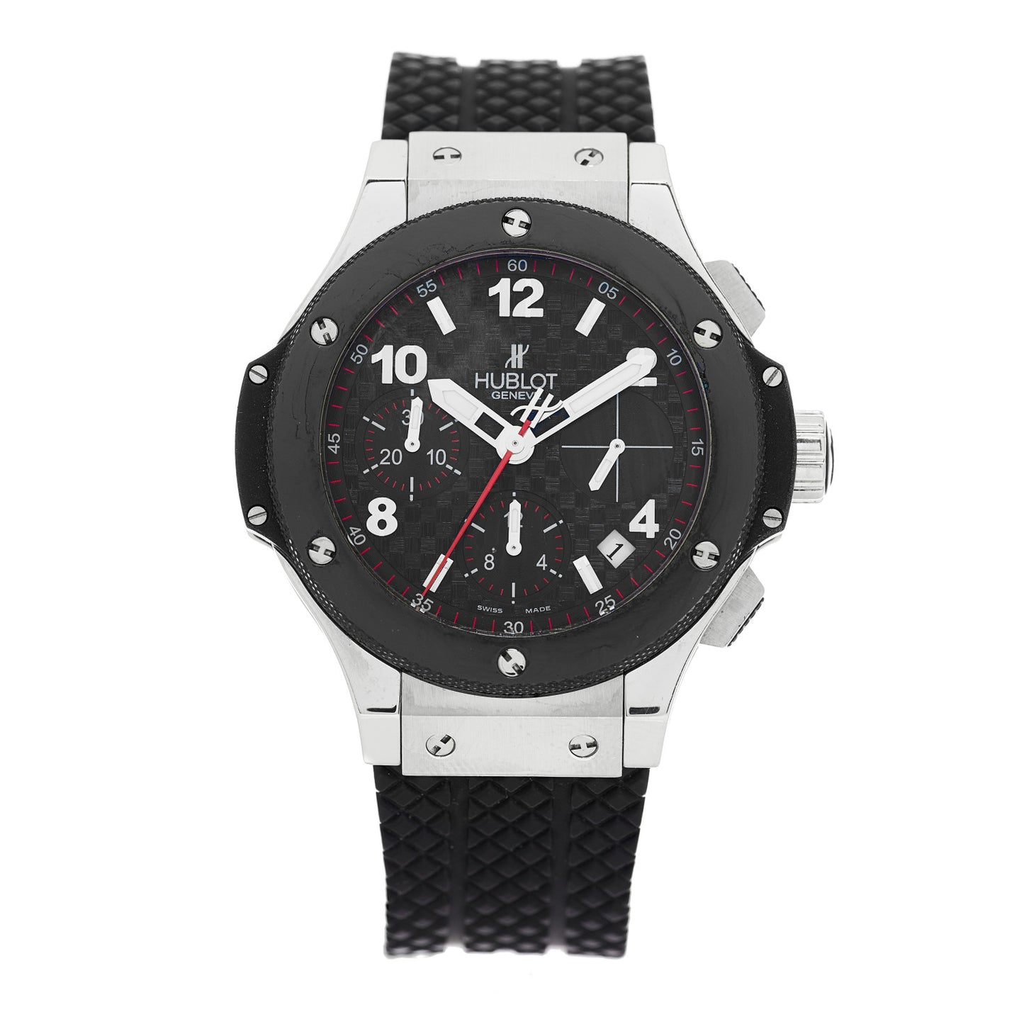 Stainless Steel Ceramic Rubber 44mm Big Bang Automatic Watch Black 342.SB.131.RX