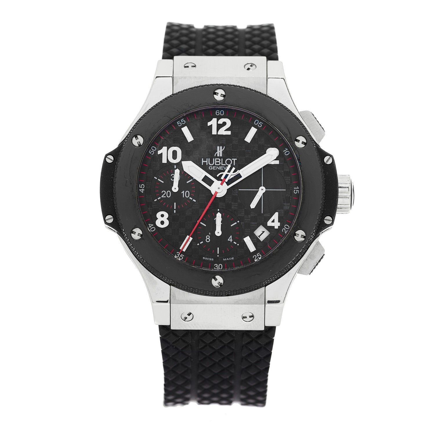 Hublot Stainless Steel Ceramic Rubber 44mm Big Bang Automatic Watch Black 342.SB.131.RX 1 of 5
