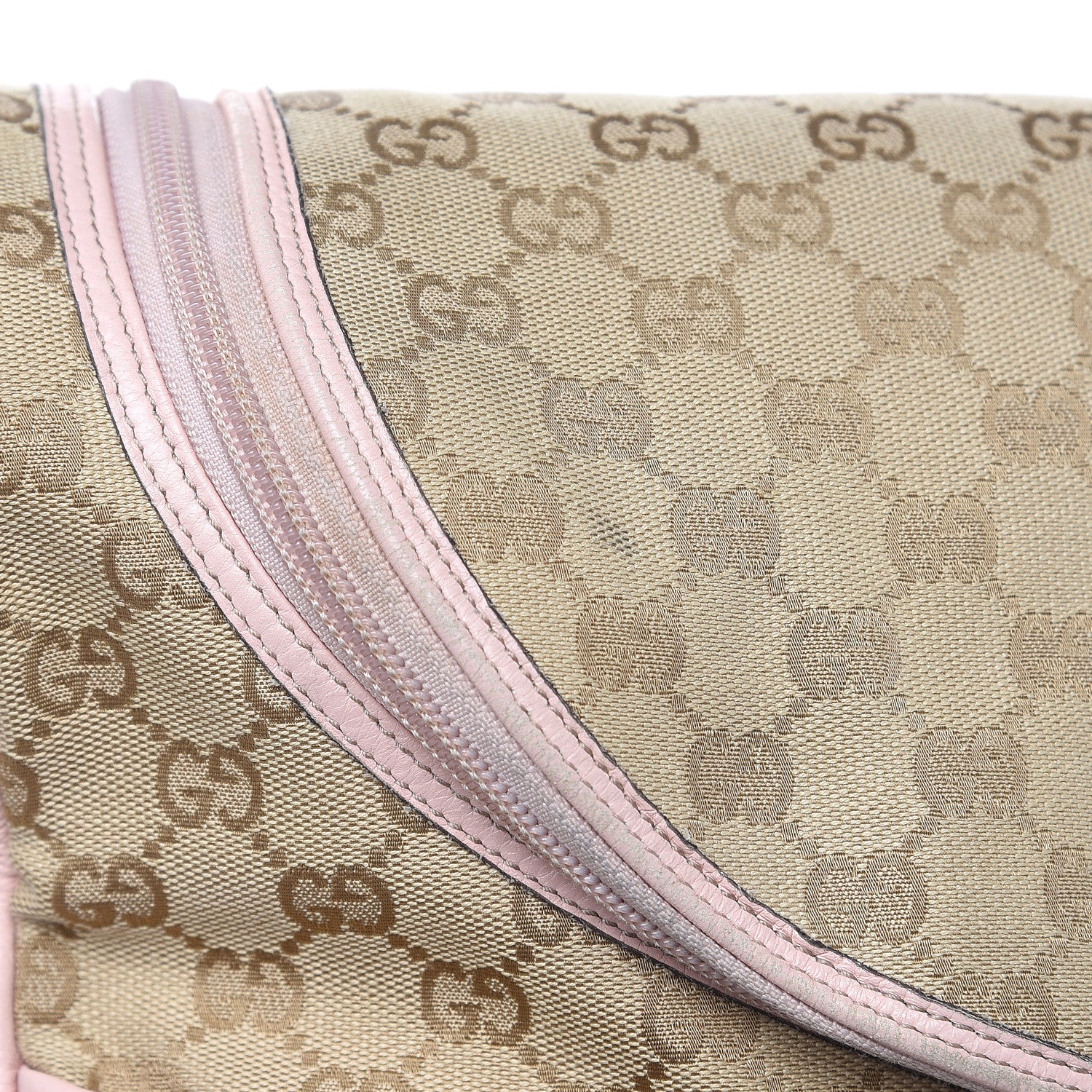 Gucci Monogram Web Diaper Bag Pink 13 of 22