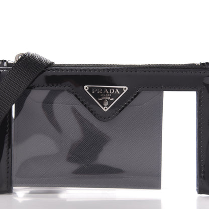 Prada Vernice Plexiglass Card Holder Black 9 of 10