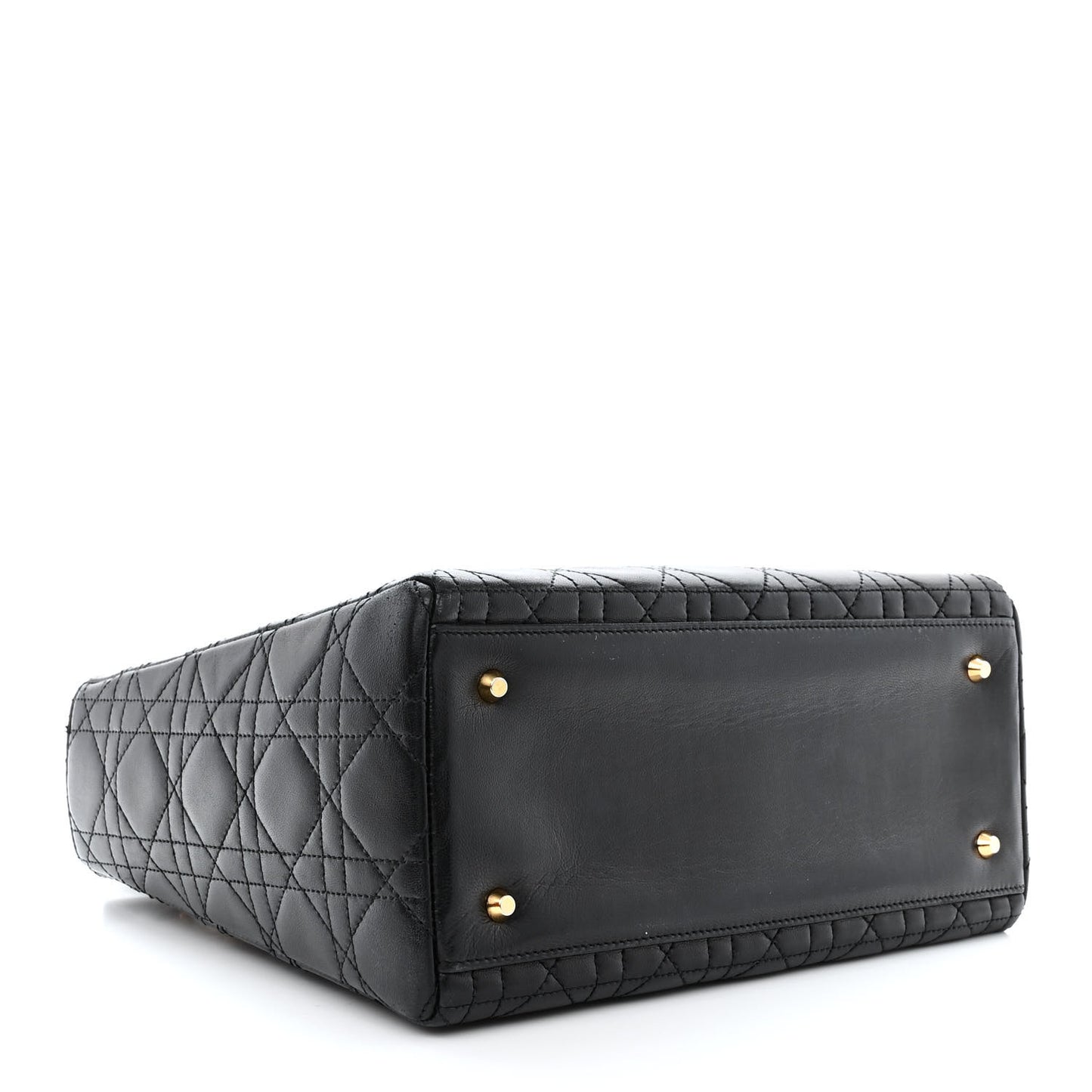 Lambskin Cannage Medium Lady Dior Black
