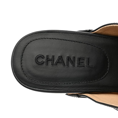 Chanel Calfskin CC Turn Lock Clogs 41 Black 7 of 9