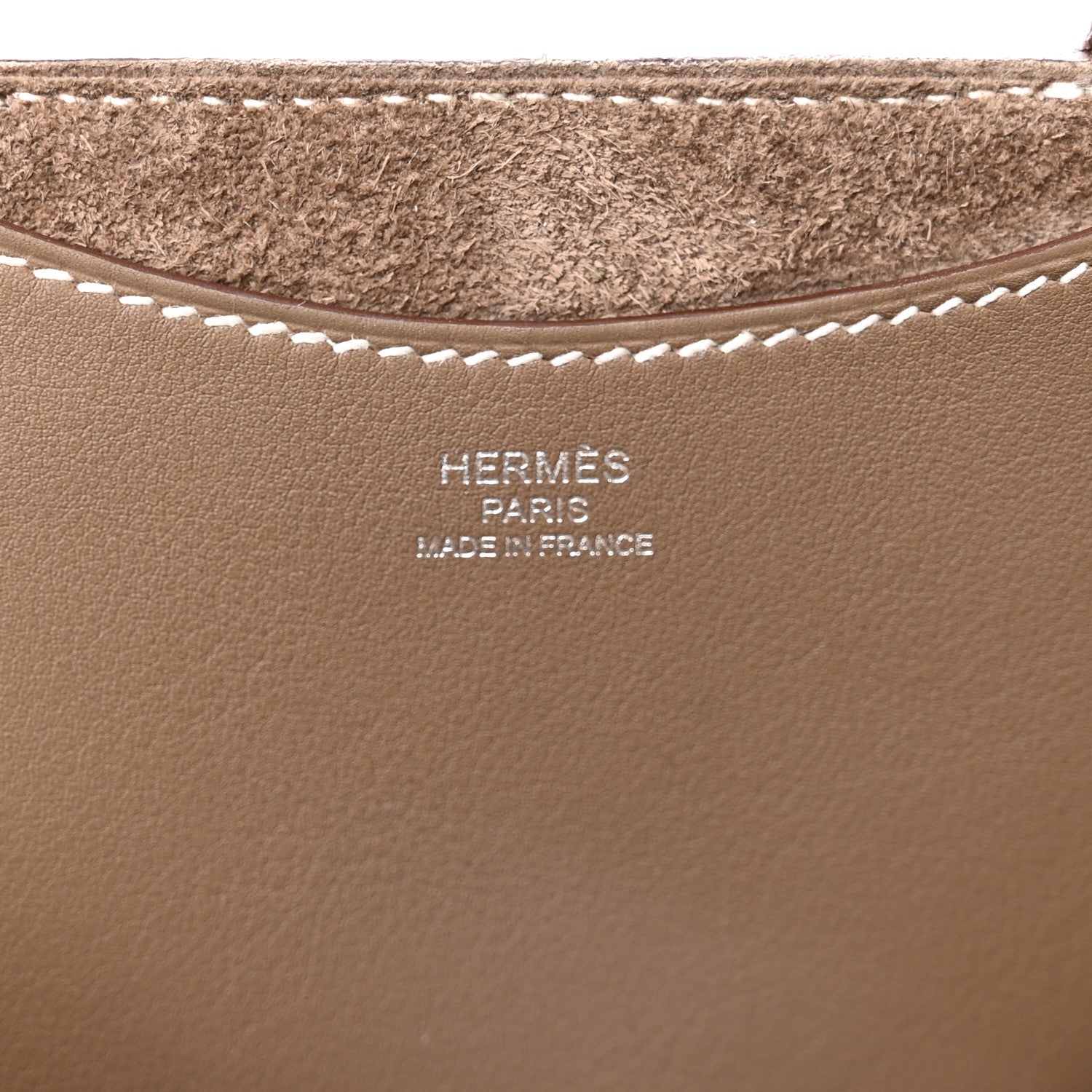 Hermes Taurillon Clemence Swift In-The-Loop 18 Bag Etoupe 6 of 11