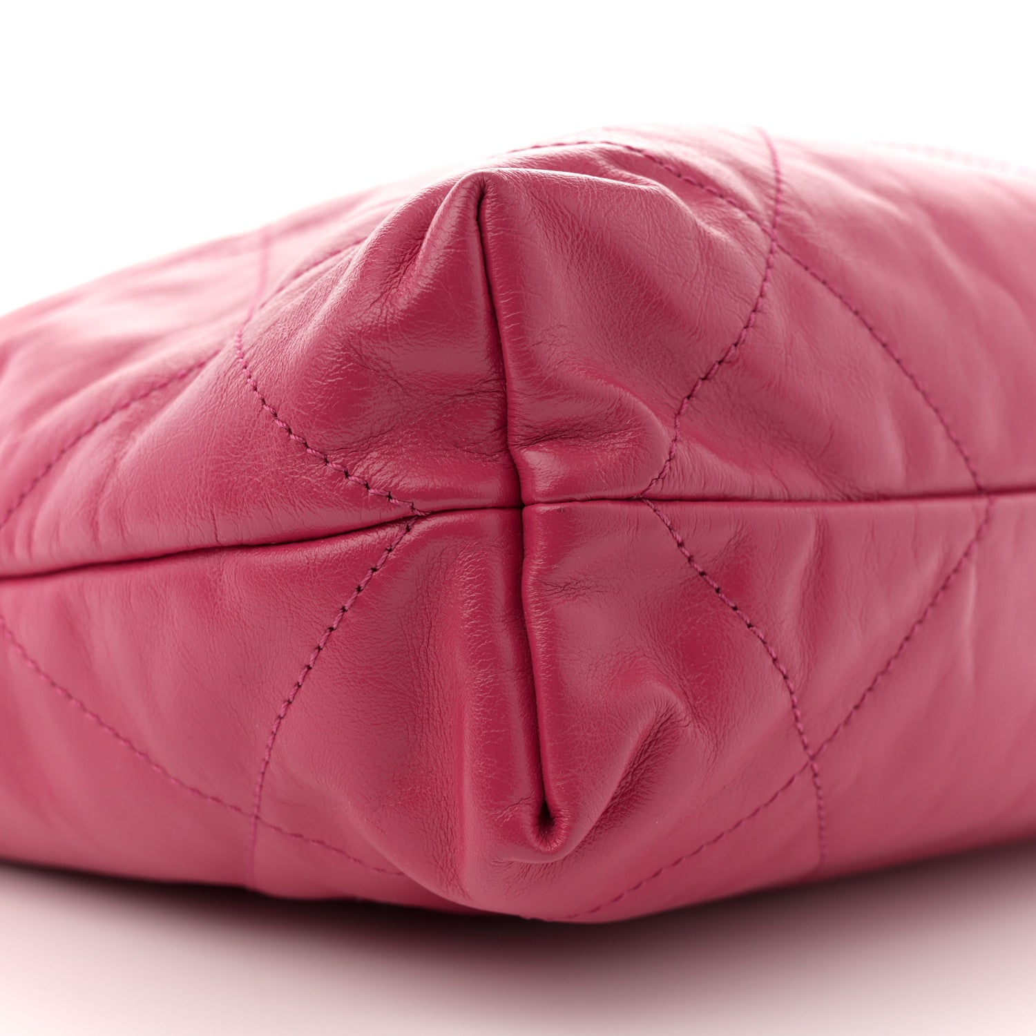 Chanel Shiny Calfskin Quilted Small Chanel 22 Fuchsia 10 of 12