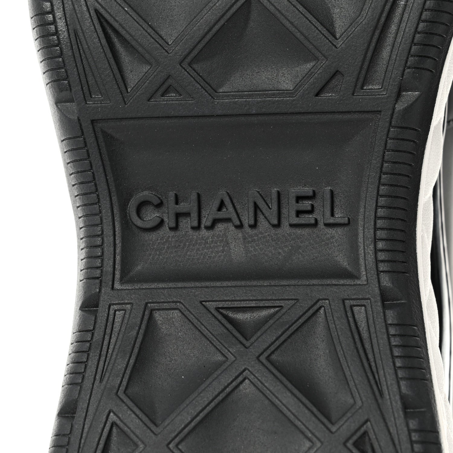 Chanel Velvet Calfskin Mixed Fibers CC Sneakers 40.5 Black 8 of 8