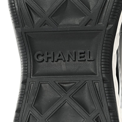 Chanel Velvet Calfskin Mixed Fibers CC Sneakers 40.5 Black 8 of 8