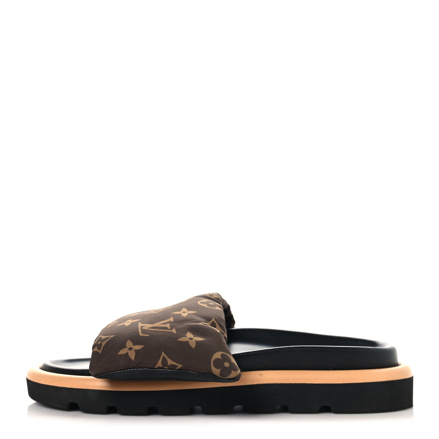 Nylon Monogram Pool Pillow Comfort Mule 40 Cacao Brown