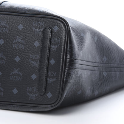 MCM Visetos Medium Liz Reversible Shopper Tote Black 12 of 15