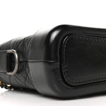 Chanel Aged Calfskin Quilted Small Gabrielle Hobo Black 8 of 9