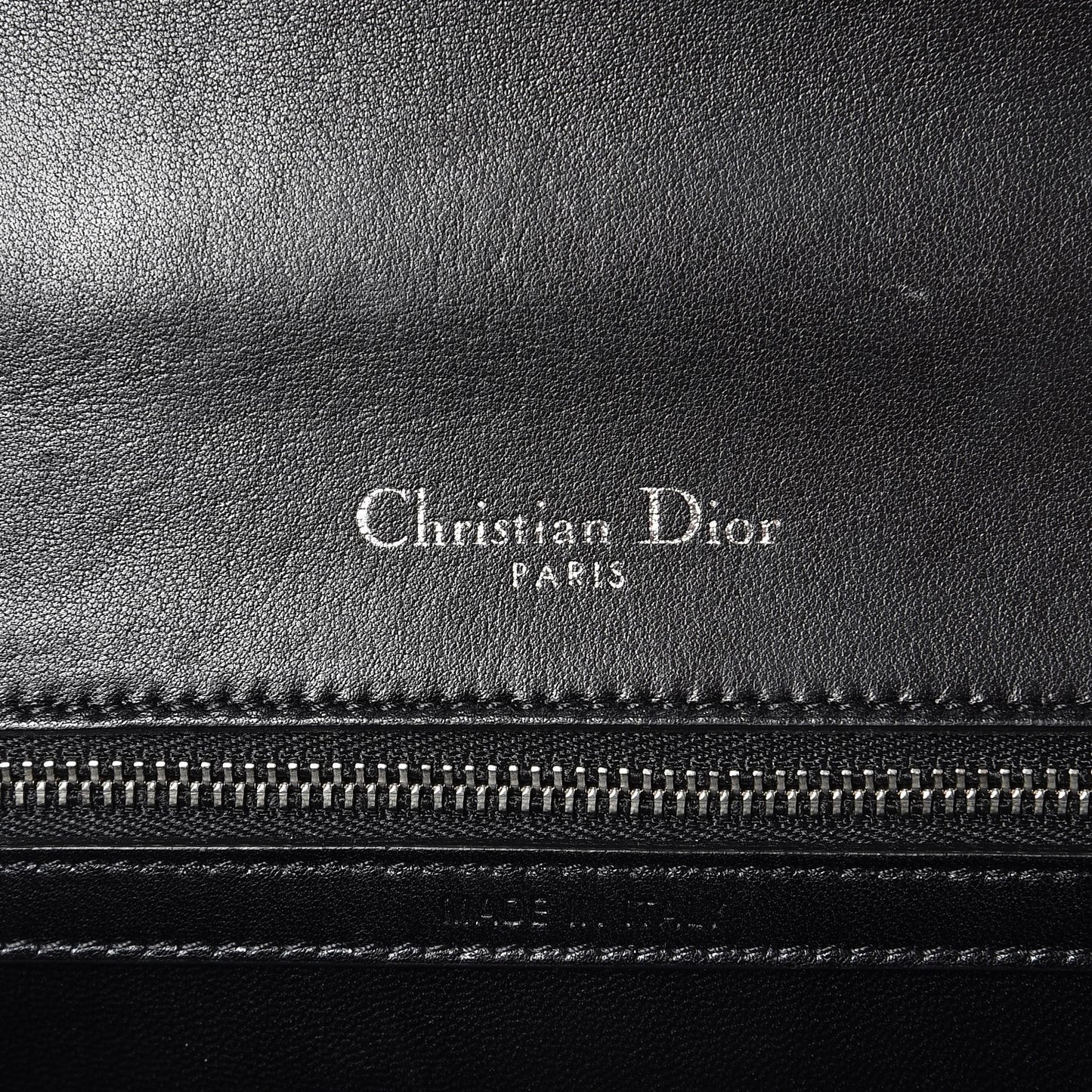 Lambskin Sequin Medium Diorama Flap Bag Black