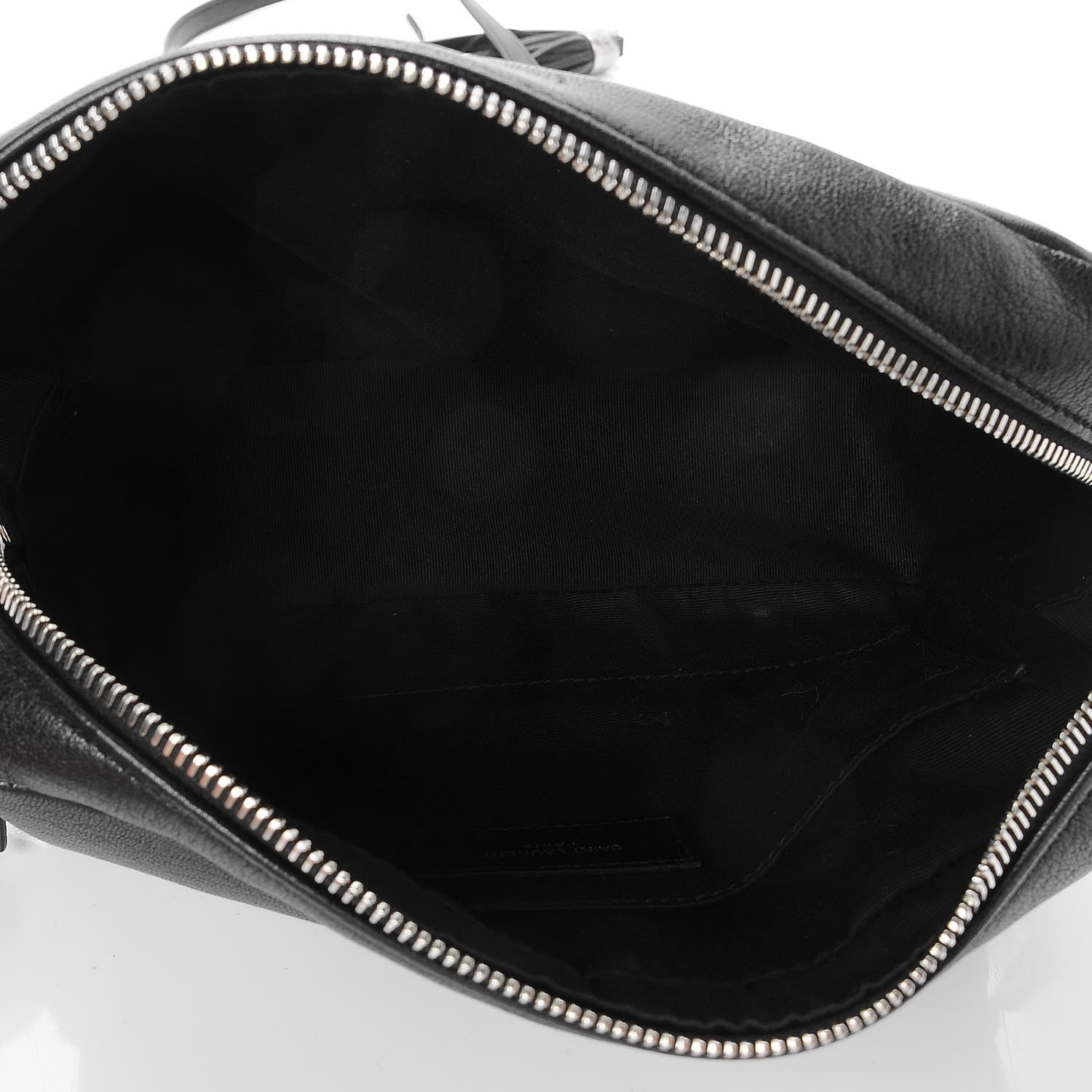 Saint Laurent Lambskin Monogram Small Lou Camera Bag Black 5 of 7
