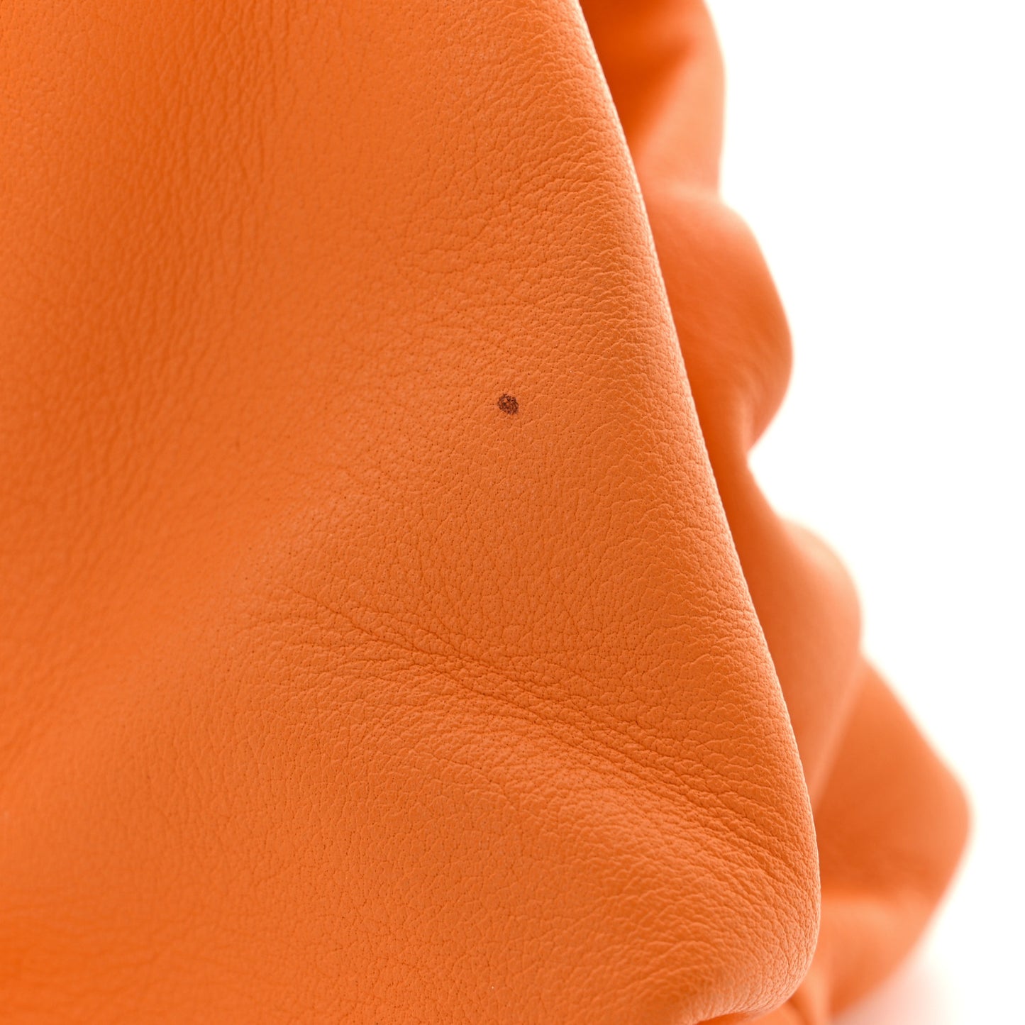 Smooth Butter Calf The Pouch Oversized Clutch Burnt Orange