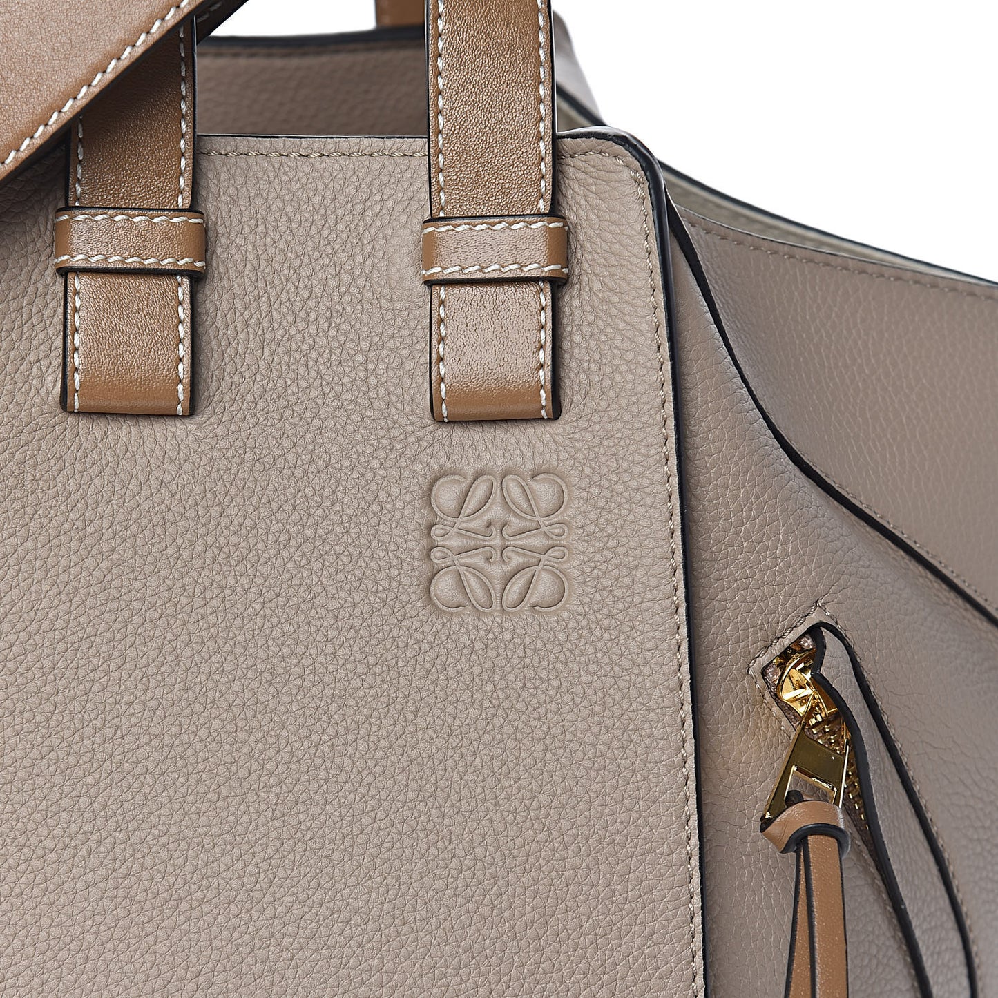 Calfskin Small Hammock Shoulder Bag Sand Mink