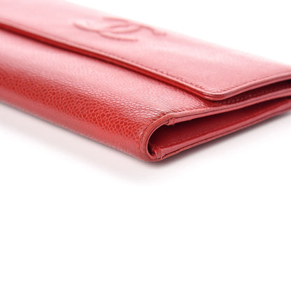 Chanel Caviar Timeless CC Large Flap Wallet Red 11 of 15