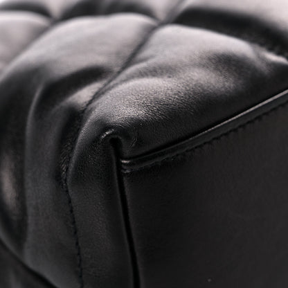 Saint Laurent Lambskin Quilted Small Loulou Puffer Monogram Chain Satchel Black 11 of 15