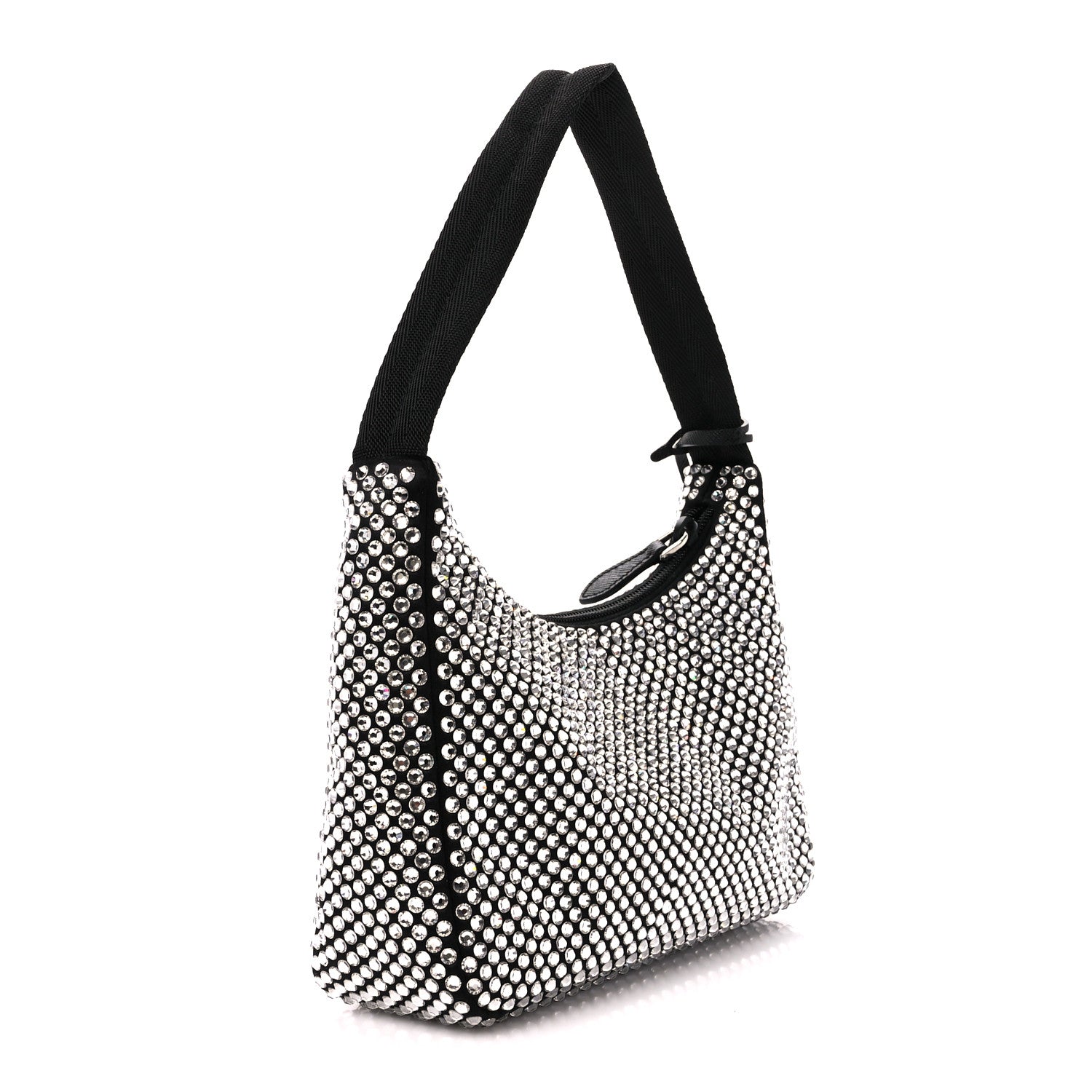 Prada Satin Crystal Mini Re-Edition 2000 Bag Cristal 3 of 12