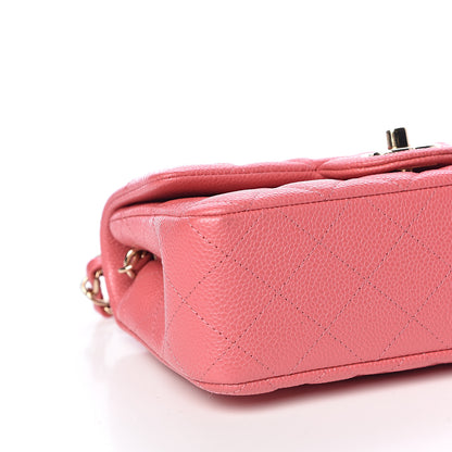 Chanel Caviar Quilted Mini Rectangular Flap Pink 9 of 12