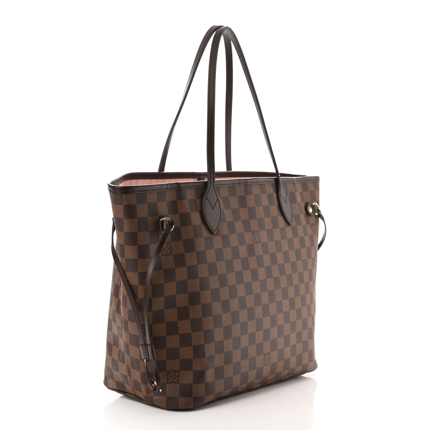 Damier Ebene Neo Neverfull MM Rose Ballerine