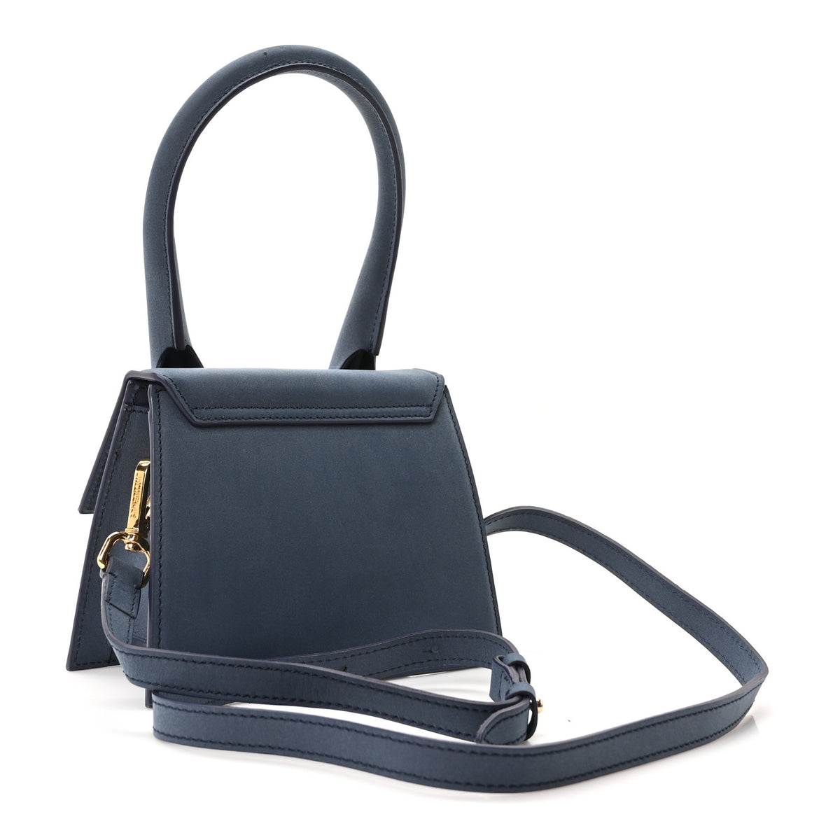 Jacquemus Nubuck Le Chiquito Moyen Dark Navy 3 of 9