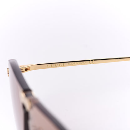 Gucci Rimless Sunglasses GG0354S Gold 6 of 7