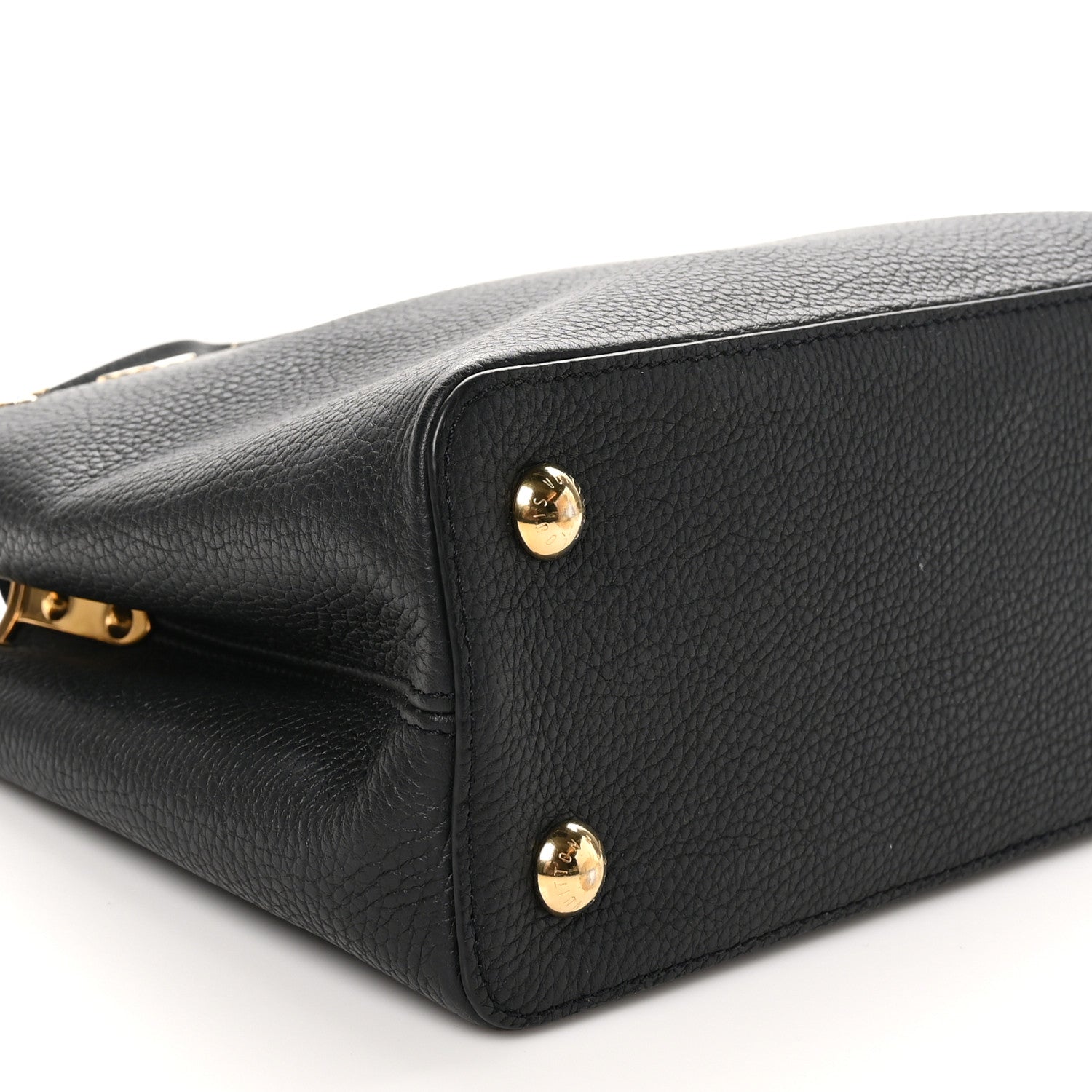 Louis Vuitton Taurillon Capucines PM  Black 8 of 10