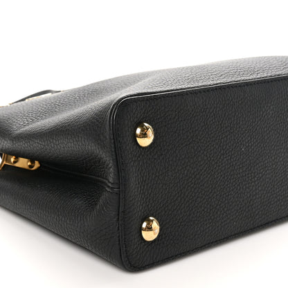 Louis Vuitton Taurillon Capucines PM  Black 8 of 10