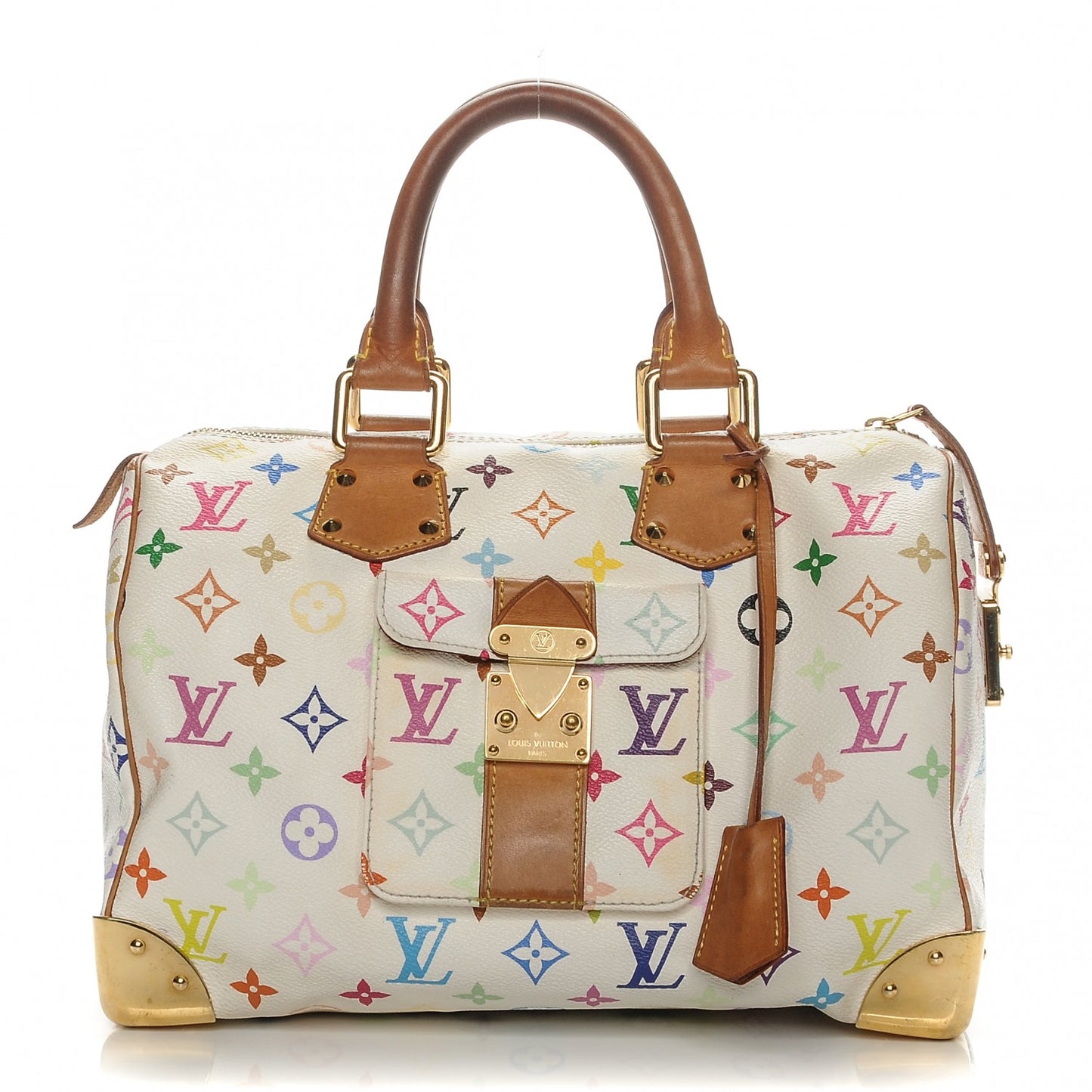 Monogram Multicolor Speedy 30 White