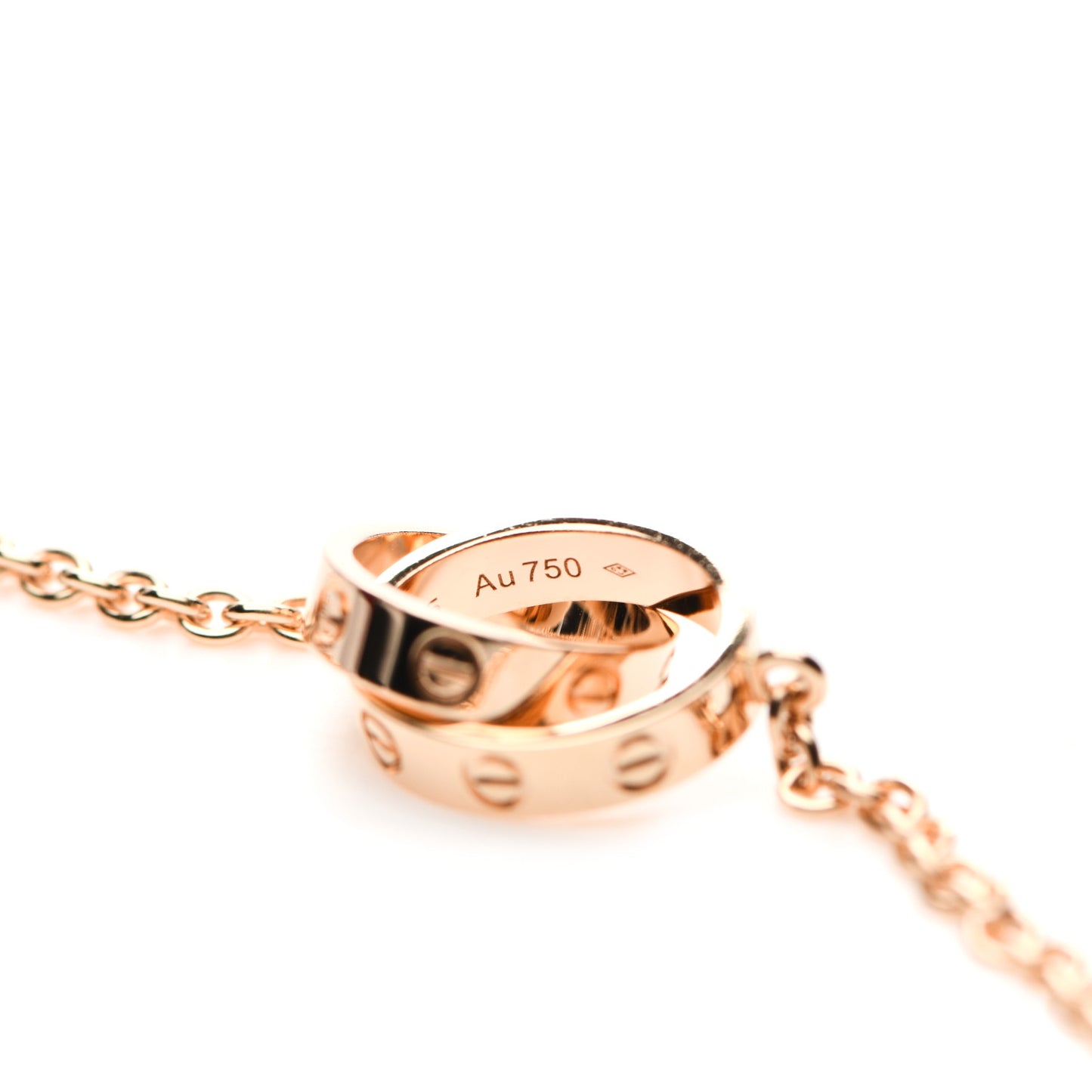 18K Pink Gold Interlocking LOVE Bracelet