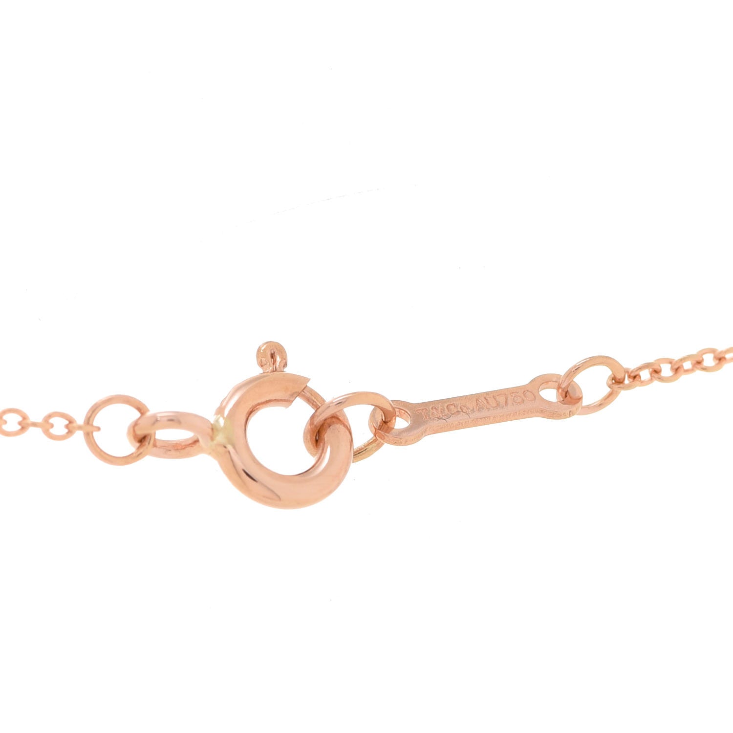 Tiffany 18K Rose Gold Paloma Picasso Olive Leaf Heart Pendant Necklace 4 of 6