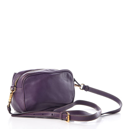 Prada Nappa Fiocco Bow Crossbody Clutch Viola 3 of 7