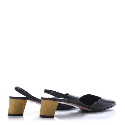 Gucci Calfskin Arielle Round Toe Pumps 37.5 Black 4 of 8