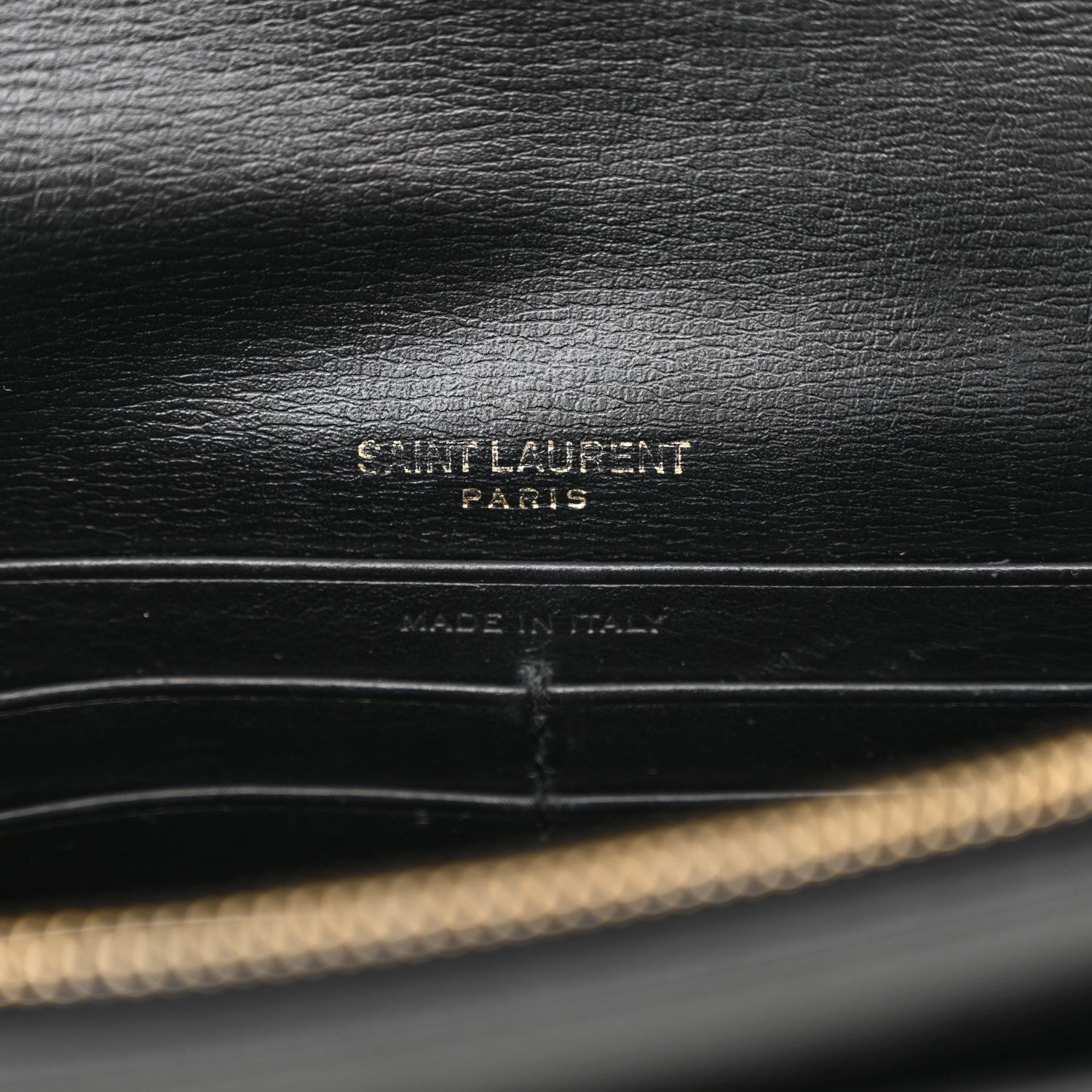 Saint Laurent Calfskin Monogram Sunset Chain Wallet Black 6 of 15