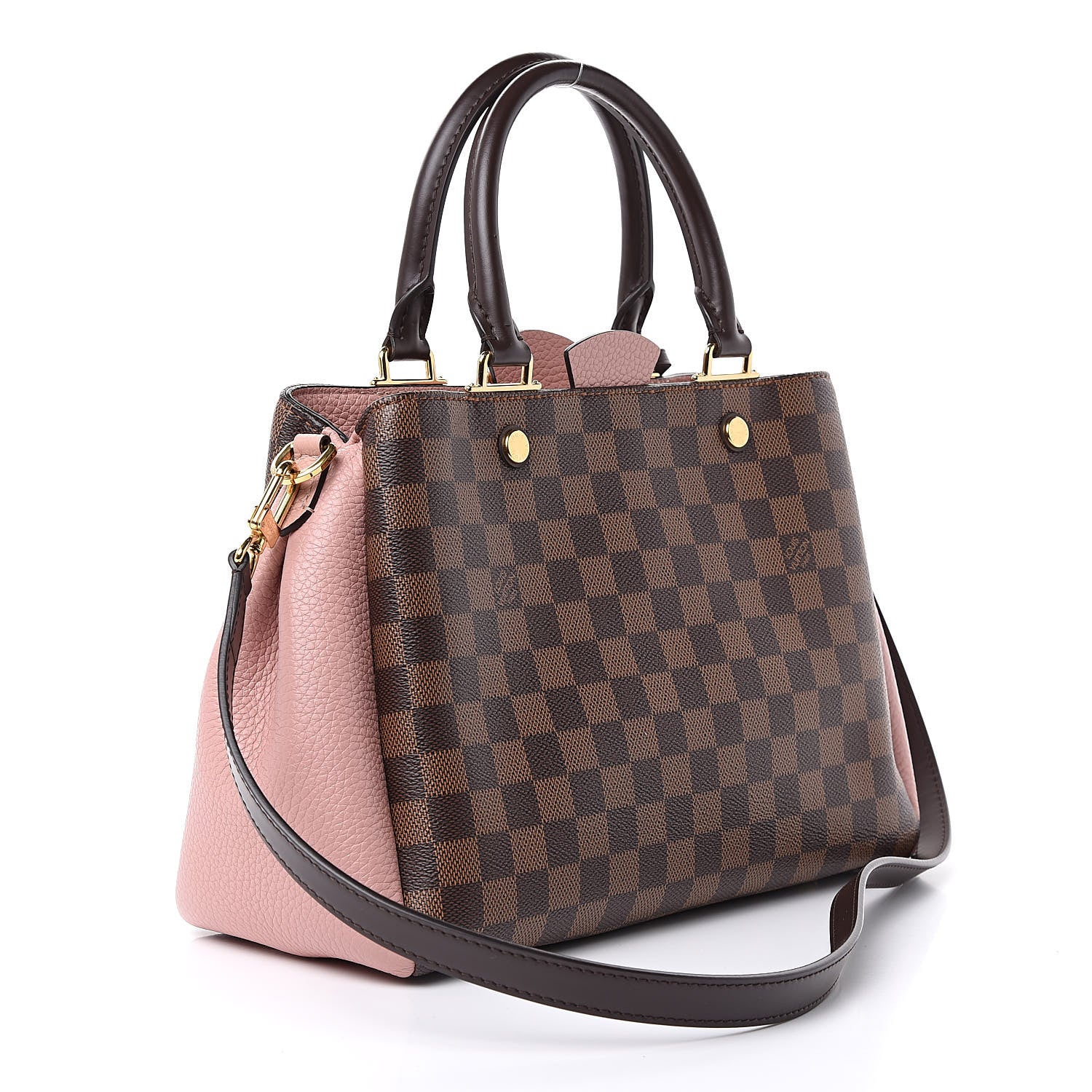 Louis Vuitton Damier Ebene Cuir Taurillon Brittany Magnolia 3 of 8