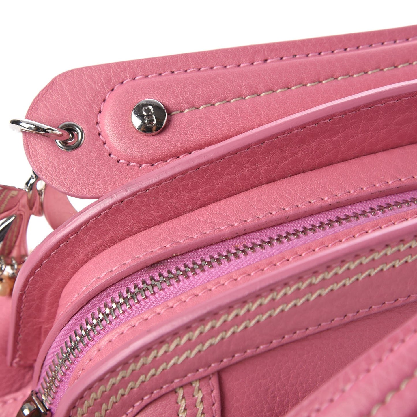 Calfskin Small Butterfly Detective Satchel Pink